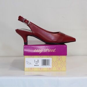 Easy Street Women's Maeve Red Slingback Heels